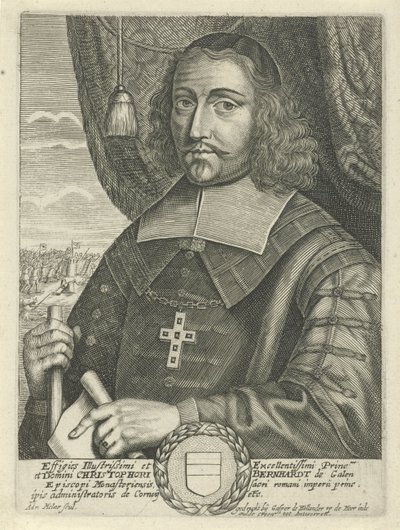 Portrait of Christoph Bernhardt von Galen, Bishop of Munster by Adriaen Millaert